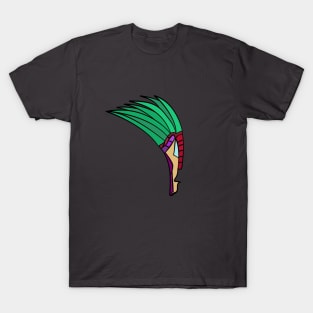 Abstract Clan Face With Spikey Hair T-Shirt